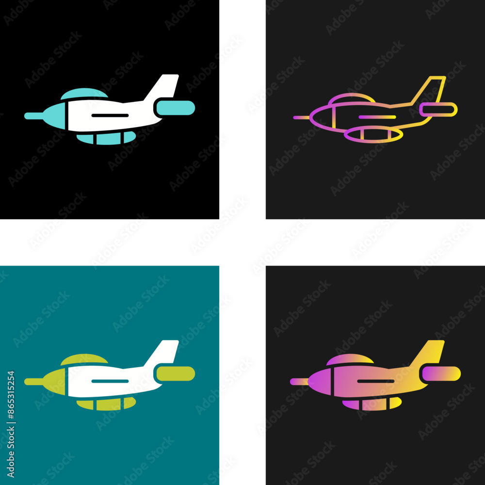 Wall mural jet vector icon