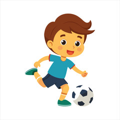 kid-plays-with-soccer-ball-vector