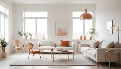 Photo interior modern design room 3d illustration