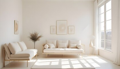 Photo interior modern design room 3d illustration