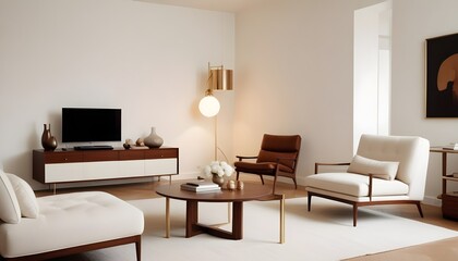 Photo interior modern design room 3d illustration