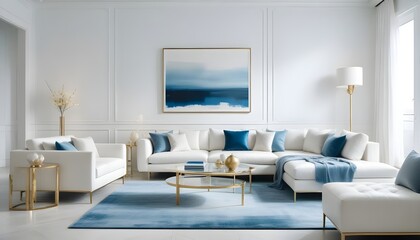 Photo interior modern design room 3d illustration