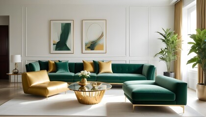 Photo interior modern design room 3d illustration