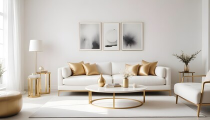 Photo interior modern design room 3d illustration