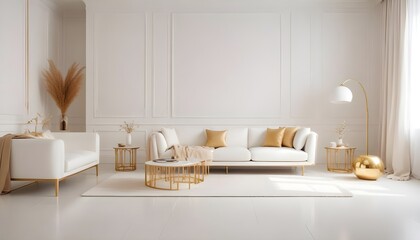 Photo interior modern design room 3d illustration