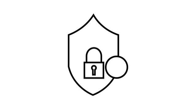  New lock icon animation . A lock icon typically features a padlock symbol, representing security, privacy, and protection. 