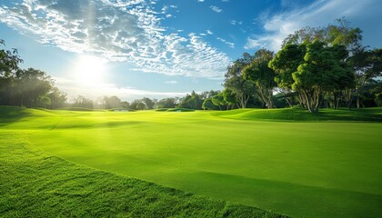 Vast stretches of lush greenery golfing spots