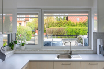 Modern kitchen interior in the house