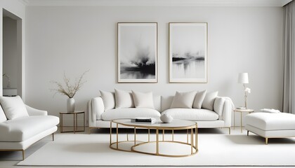 Photo interior modern design room 3d illustration