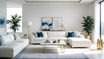 Photo interior modern design room 3d illustration