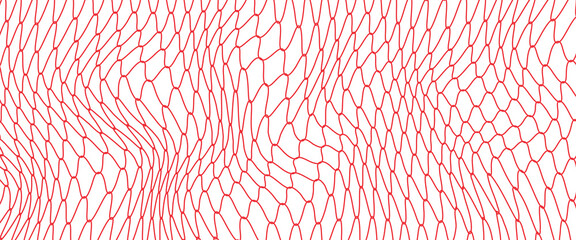 Mesh texture for fishing net. Seamless pattern for sportswear or football gates, volleyball net, basketball hoop, hockey, athletics. Abstract net background for sport. Vector