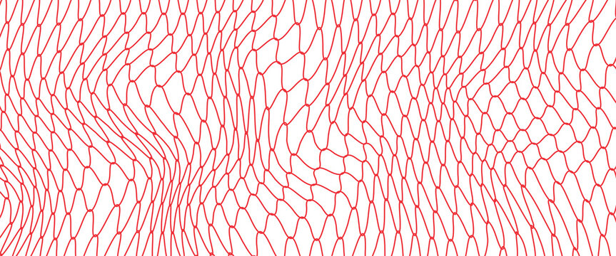 Mesh texture for fishing net. Seamless pattern for sportswear or football gates, volleyball net, basketball hoop, hockey, athletics. Abstract net background for sport. Vector