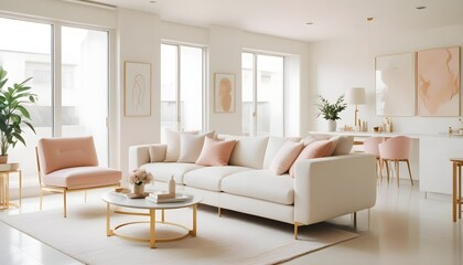 Photo interior modern design room 3d illustration