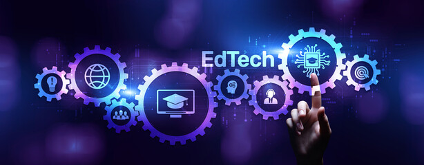EdTech Education Technology e-learning online learning internet technology concept.