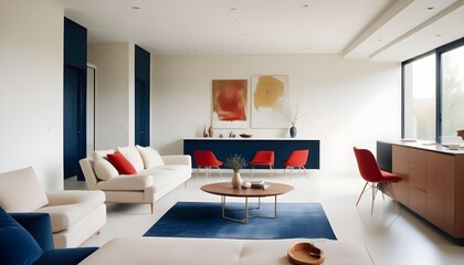 Photo interior modern design room 3d illustration