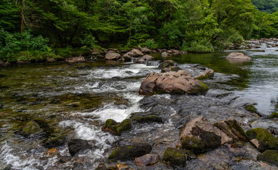 Fototapeta premium walking the Aberglaslyn Pass in North Wales