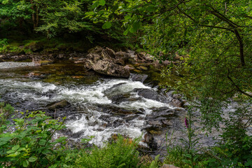 walking the Aberglaslyn Pass in North Wales