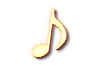 glowing golden musical sign transparent png