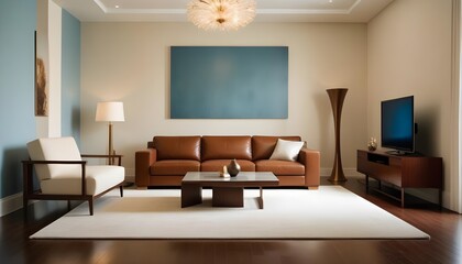 Fototapeta premium Photo interior modern design room 3d illustration