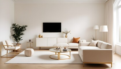 Obraz premium Photo interior modern design room 3d illustration