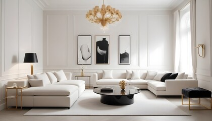 Photo interior modern design room 3d illustration