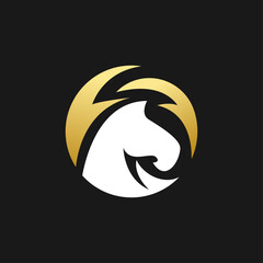 Elegant horse logo