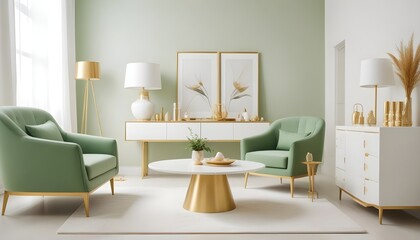 Photo interior modern design room 3d illustration