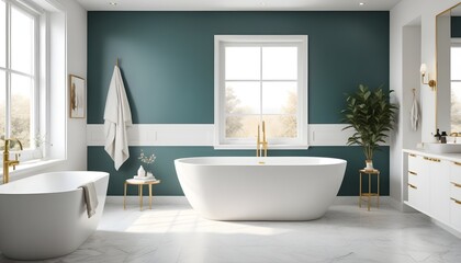 Photo interior modern design room 3d illustration