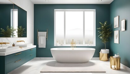 Photo interior modern design room 3d illustration