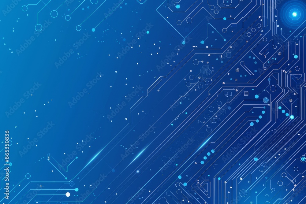 Aufkleber digital circuitry with technological elements on a white background, concept of technology.