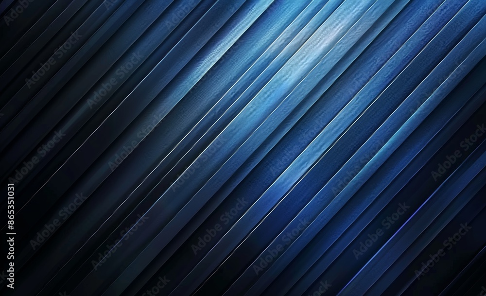 Poster the abstract blue and black pattern is a light pattern with a gradient on the floor and wall, a diag