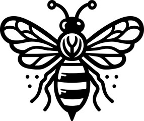 illustration of a flying bee