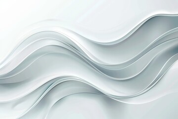 Obraz premium White smooth abstract background with gray and white color technology illustration. Abstract white interior highlights the future.