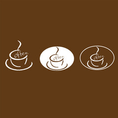 Creative Professional Trendy and Minimal COFFEE Logo Design, COFFEE Icon Logo in Editable Vector Format