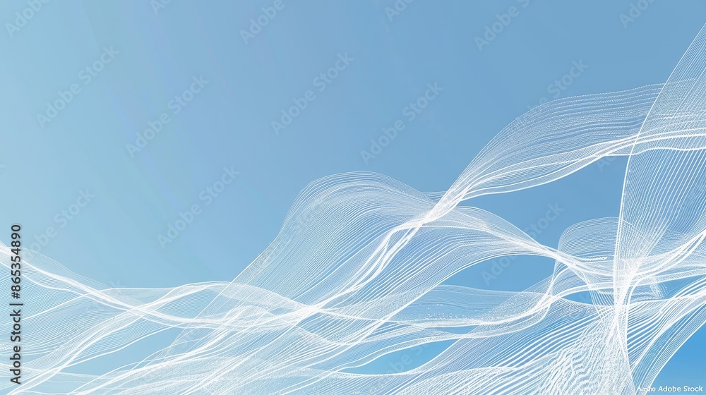 Poster a business background in abstract blue and white colors with lines patterns and textures.