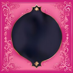 Pink Background With A Frame