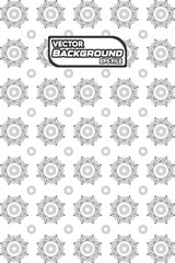 Vector seamless floral damask wallpaper pattern