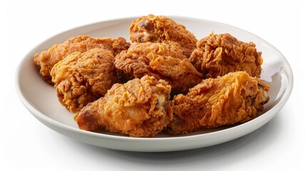 Tantalizing Crispy Chicken Thighs Meal, Appetizing, Fried, Golden, Succulent, Cravings