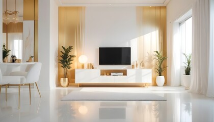 Photo interior modern design room 3d illustration