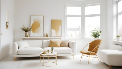 Photo interior modern design room 3d illustration