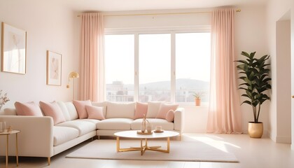 Fototapeta premium Photo interior modern design room 3d illustration