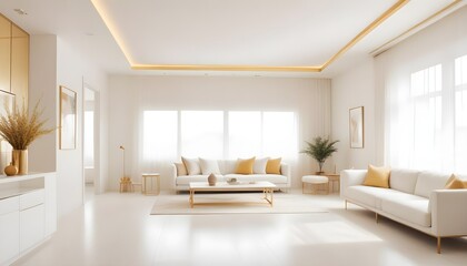 Photo interior modern design room 3d illustration