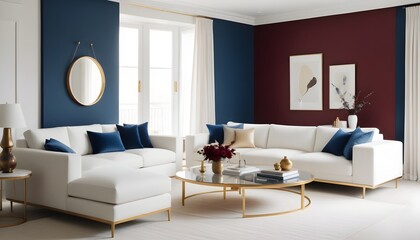 Photo interior modern design room 3d illustration