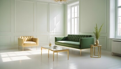 Photo interior modern design room 3d illustration