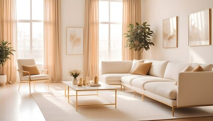 Photo interior modern design room 3d illustration