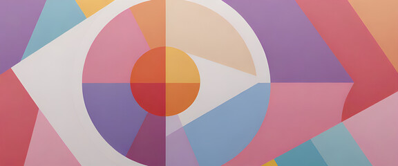 Obraz premium illustrazione con elementi geometrici a tema minimalista astratto contemporaneo