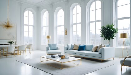 Photo interior modern design room 3d illustration