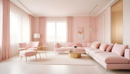 Photo interior modern design room 3d illustration