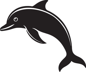black Dolphins graphics vector illustration design