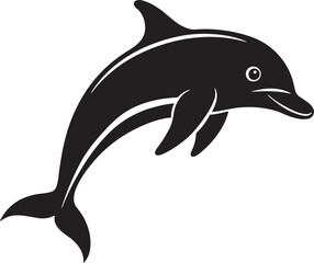 black Dolphins graphics vector illustration design